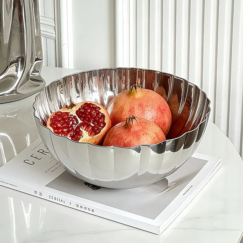 Round Fruit Platter — Pedestal Serving Tray