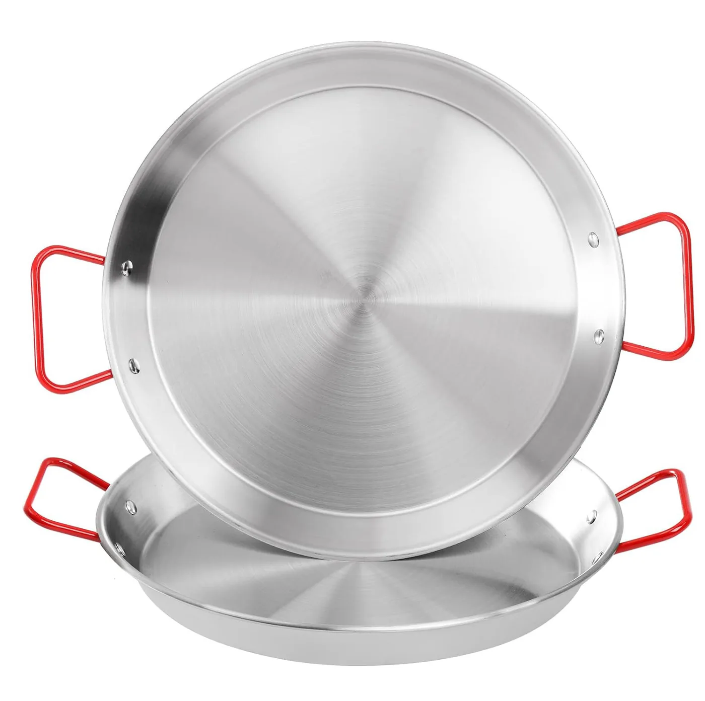 Stainless Steel Paella Pan — Twin Handles