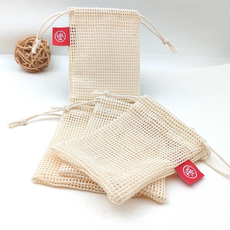 Cotton Mesh Produce Bags — Reusable Bulk