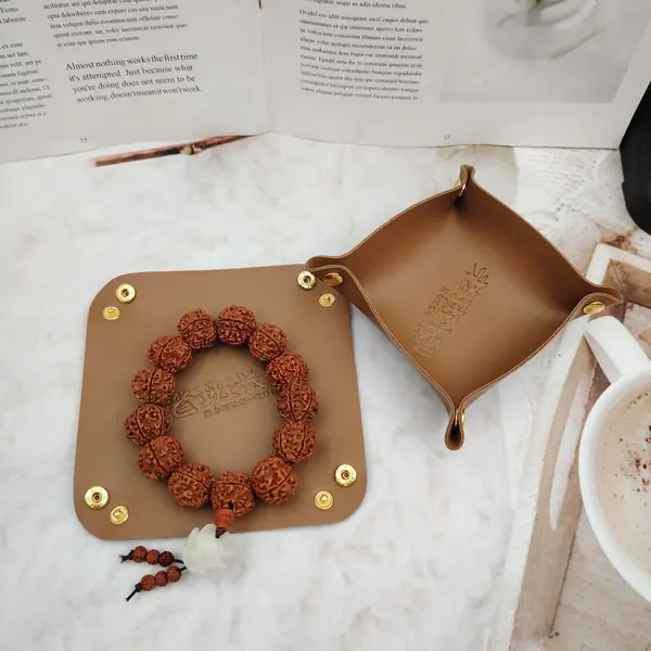 PU Leather Valet Trays — Flat-Pack Wholesale