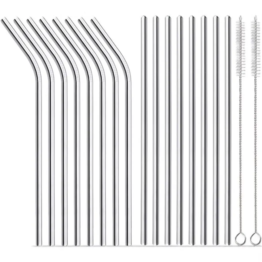Matte Black Stainless Steel Straws — Wholesale OEM