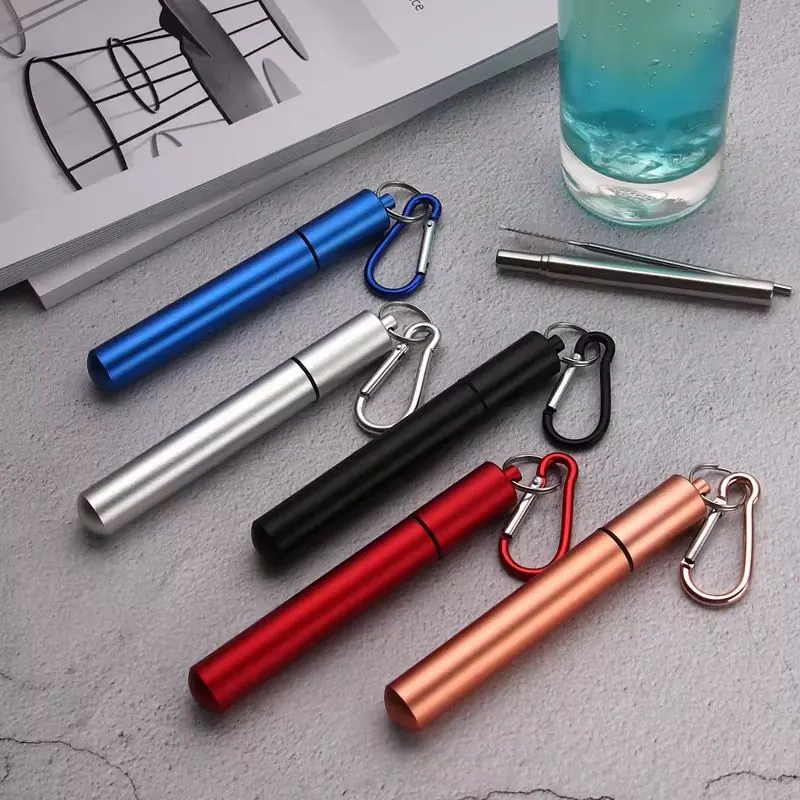 Telescopic Stainless Steel Straws — Travel Set