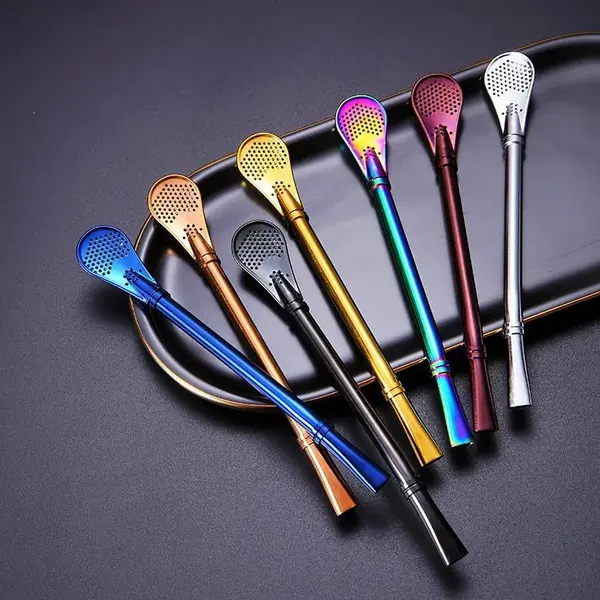 Yerba Mate Bombilla Straws — Filter Spoon Bulk