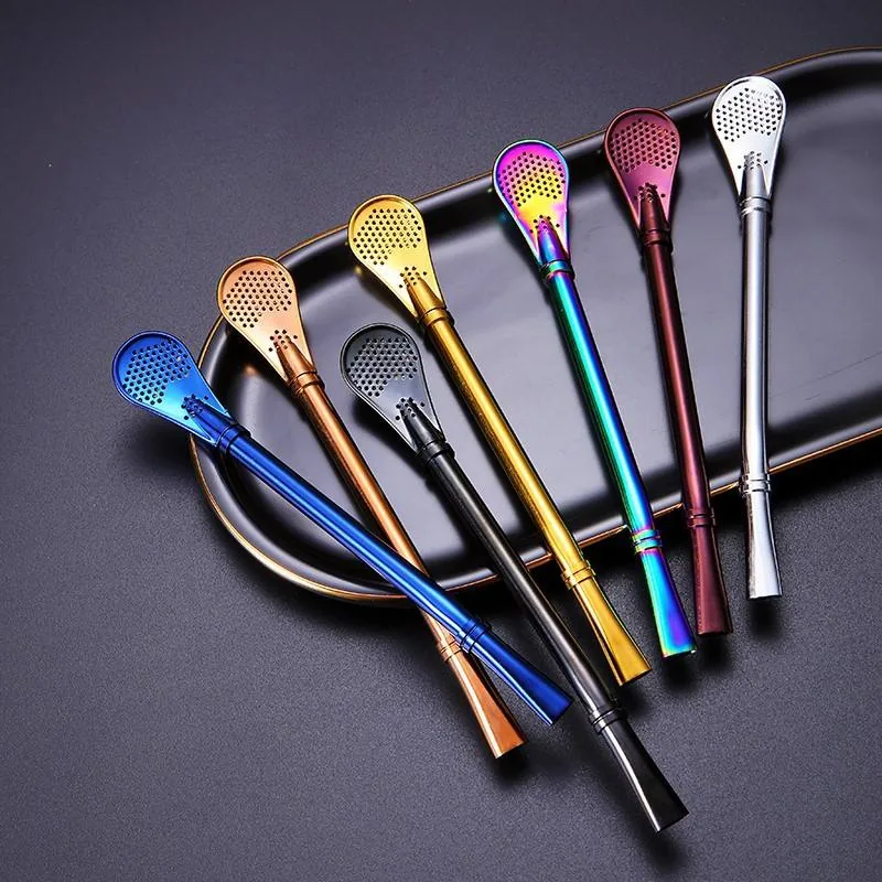 Yerba Mate Bombilla Straws — Filter Spoon Bulk